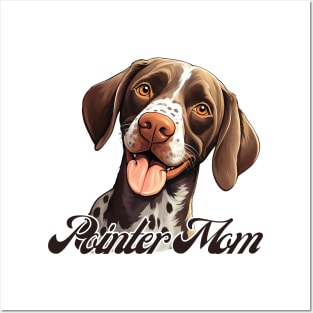 Pointer Mom T-Shirt - Dog Lover Gift, Pet Parent Apparel Posters and Art